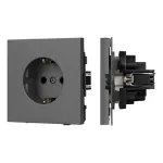 Механизм электрической розетки O-MEU1-SFPL-GR (230V 16A) Arlight 054640