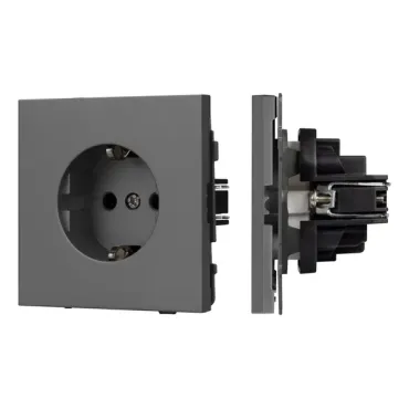 Механизм электрической розетки O-MEU1-SFPL-GR (230V 16A) Arlight 054640 Механизм электрической розетки O-MEU1-SFPL-GR (230V 16A) Arlight 054640