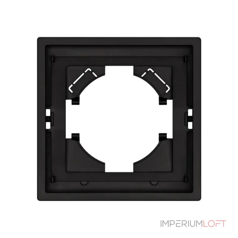 Рамка пластиковая FRM-TENDO-SFPL-1-BK Arlight 054642