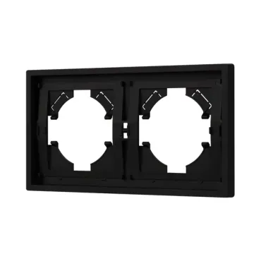 Рамка пластиковая FRM-TENDO-SFPL-2-BK Arlight 054646