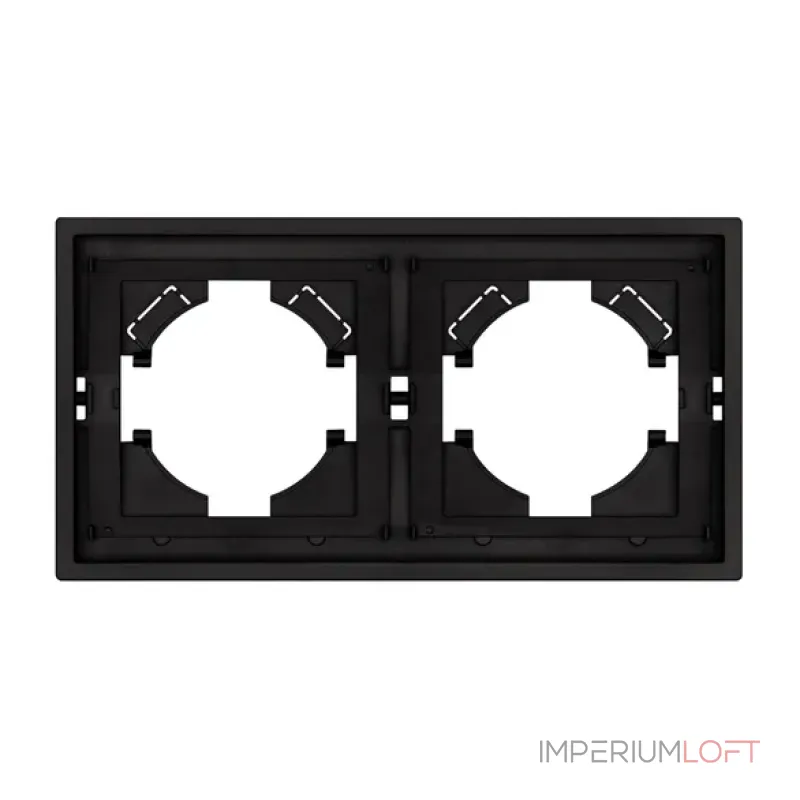 Рамка пластиковая FRM-TENDO-SFPL-2-BK Arlight 054646