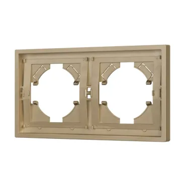 Рамка пластиковая FRM-TENDO-SFPL-2-GD Arlight 054647