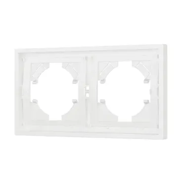 Рамка пластиковая FRM-TENDO-SFPL-2-WH Arlight 054649