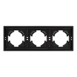 Рамка пластиковая FRM-TENDO-SFPL-3-BK Arlight 054650