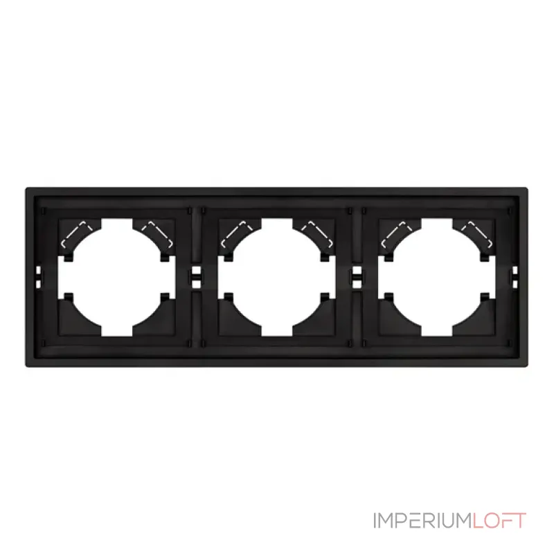 Рамка пластиковая FRM-TENDO-SFPL-3-BK Arlight 054650