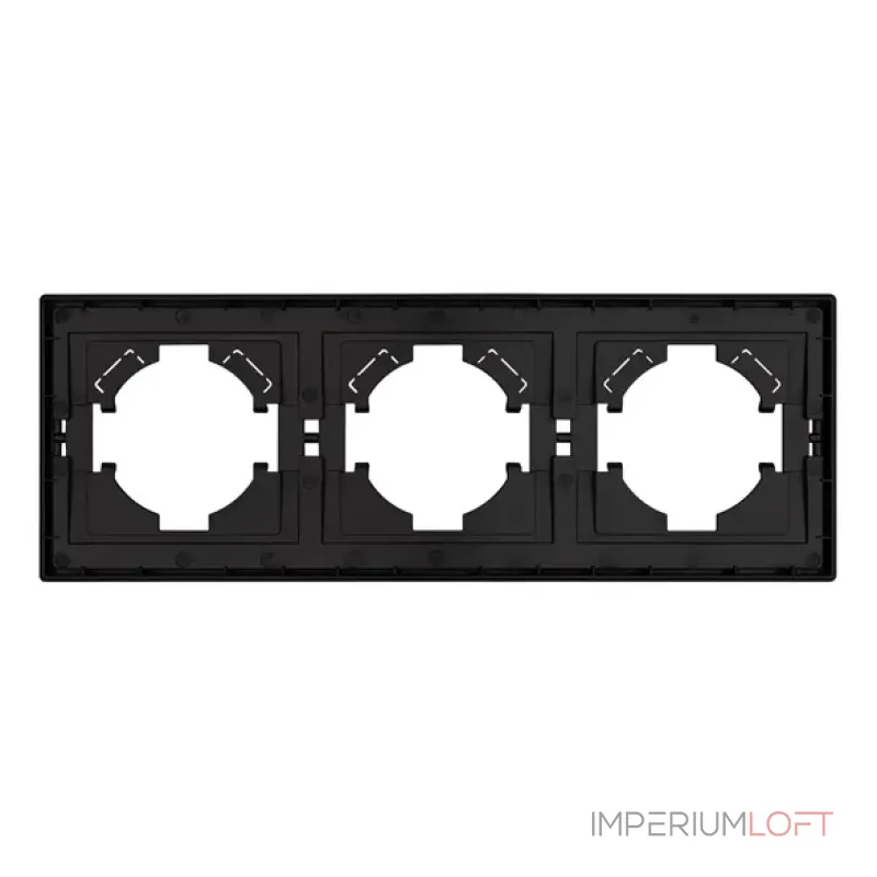Рамка пластиковая FRM-TENDO-SFPL-3-BK Arlight 054650