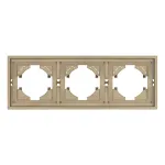 Рамка пластиковая FRM-TENDO-SFPL-3-GD Arlight 054651