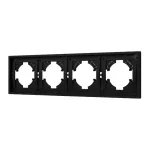 Рамка пластиковая FRM-TENDO-SFPL-4-BK Arlight 054654
