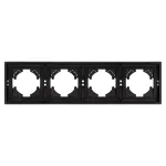 Рамка пластиковая FRM-TENDO-SFPL-4-BK Arlight 054654