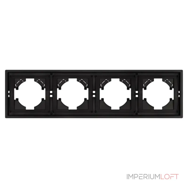 Рамка пластиковая FRM-TENDO-SFPL-4-BK Arlight 054654