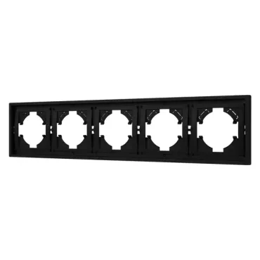 Рамка пластиковая FRM-TENDO-SFPL-5-BK Arlight 054657 Рамка пластиковая FRM-TENDO-SFPL-5-BK Arlight 054657