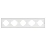 Рамка пластиковая FRM-TENDO-SFPL-5-WH Arlight 054660