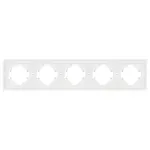 Рамка пластиковая FRM-TENDO-SFPL-5-WH Arlight 054660