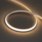 Светодиодная лента герметичная MOONLIGHT-3D-T-X544-10x10mm 24V Warm3000 (8 W/m IP67 5m wire x1 Вывод боковой) Arlight 055192 (цена за метр, лот от 5 м)