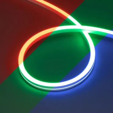 Светодиодная лента герметичная MOONLIGHT-PRO-SIDE-X360-12x17mm 24V RGB (12 W/m IP67 10m wire x2 Вывод боковой) Arlight 055317 (цена за метр, лот от 10 м)