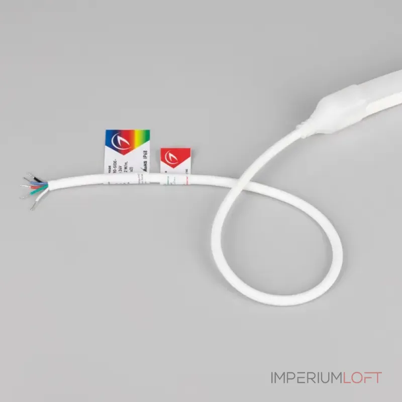 Светодиодная лента герметичная MOONLIGHT-PRO-SIDE-X336-12x24mm 24V RGBW-Day (12 W/m IP68 10m wire x2 Вывод прямой) Arlight 055329 (цена за метр, лот от 10 м)