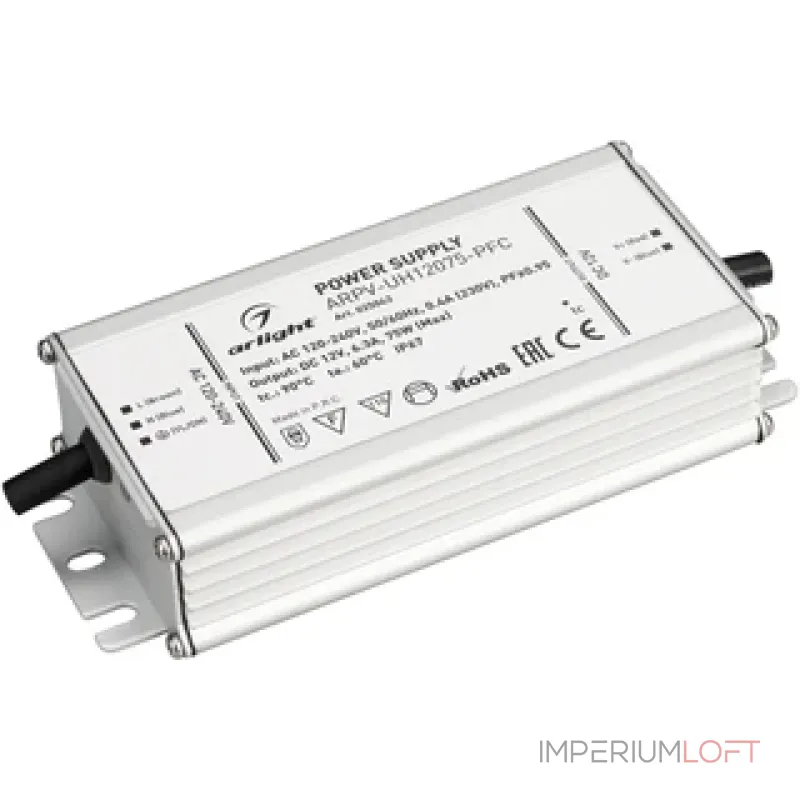 Блок питания ARPV-UH-50320-PFC-FV (24V 240W 36-48V 320W 10A IP67) Arlight 055740 Блок питания ARPV-UH-50320-PFC-FV (24V 240W 36-48V 320W 10A IP67) Arlight 055740