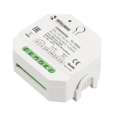 Конвертер DALI-0/1-10V-301-72-DRO-RL-DIN White (BUS 1x20mA IARL IP20) Arlight 055820 Конвертер DALI-0/1-10V-301-72-DRO-RL-DIN White (BUS 1x20mA IARL IP20) Arlight 055820