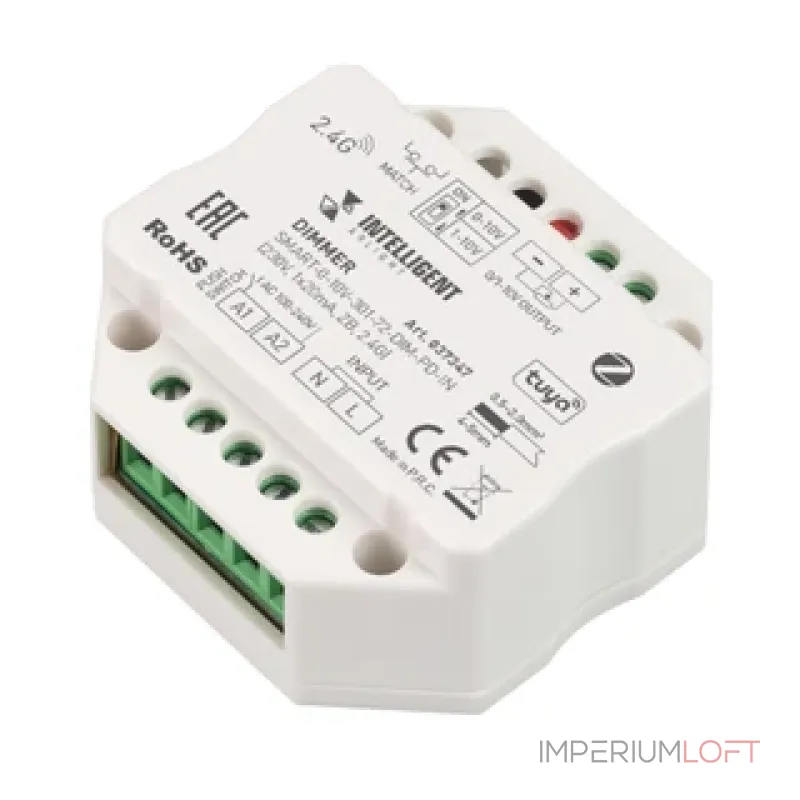 Конвертер DALI-0/1-10V-301-72-DRO-RL-DIN White (BUS 1x20mA IARL IP20) Arlight 055820 Конвертер DALI-0/1-10V-301-72-DRO-RL-DIN White (BUS 1x20mA IARL IP20) Arlight 055820