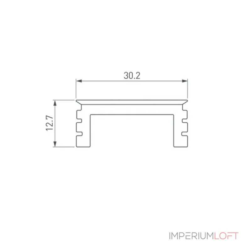 Экран LINE-3535-BENT-SIDE-2M OPAL Arlight 055987