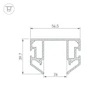 Профиль-держатель MAG-STRETCH-25-2000 (5LN) Arlight 056188