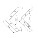 Соединитель профиля LINE-6070-120 Set Arlight 056818