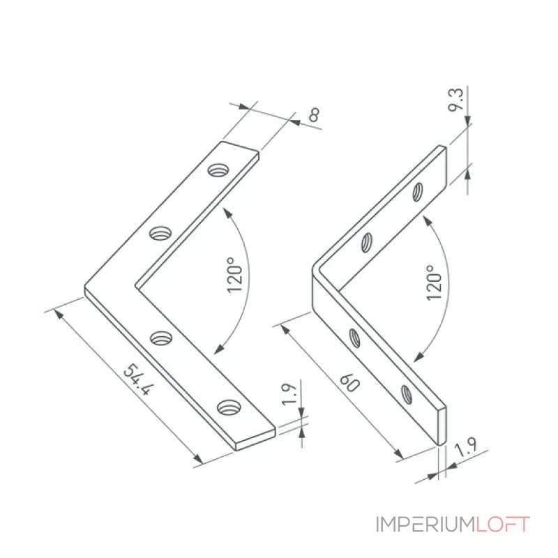 Соединитель профиля LINE-6070-L120 Set Arlight 056822