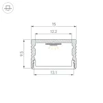 Профиль SL-SLIM15-H10-2000 ANOD Arlight 056888