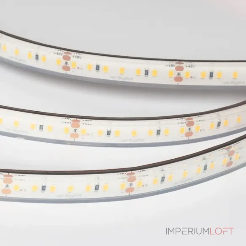 Светодиодная лента герметичная RTW-PFS-A140-12mm 48V Day4000 (12 W/m IP68 20m) Arlight 057300 (цена за метр, лот от 20 м)