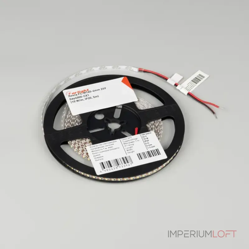 Светодиодная лента FC-M160-4mm 24V Warm2700-CX1 (10 W/m IP20 5m) Arlight 057860 (цена за метр, лот от 5 м)