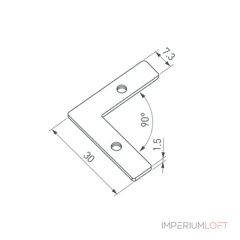 Соединитель профиля LINE-6070-L90 Set Arlight 058724