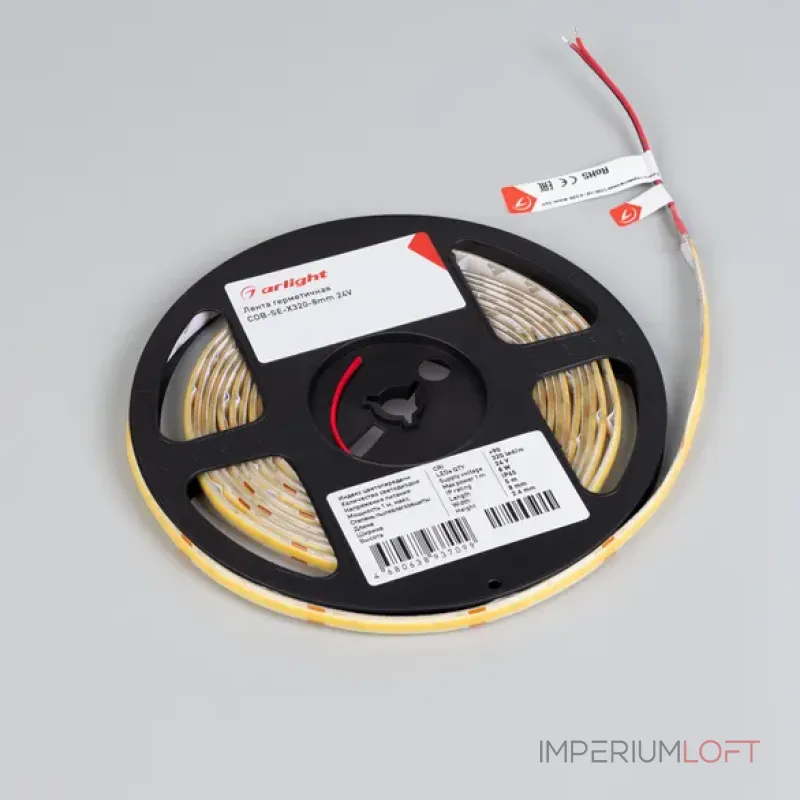Светодиодная лента герметичная COB-SE-X320-8mm 24V Warm3000 (8 W/m IP65 5m) Arlight 058764 (цена за метр, лот от 5 м) Светодиодная лента герметичная COB-SE-X320-8mm 24V Warm3000 (8 W/m IP65 5m) Arlight 058764 (цена за метр, лот от 5 м)