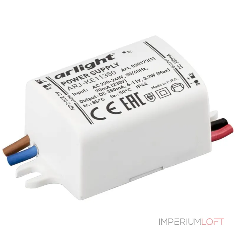 Arlight Блок питания ARJ-KE11350 4Вт 350mA IP44 020173(1) Arlight Блок питания ARJ-KE11350 4Вт 350mA IP44 020173(1)