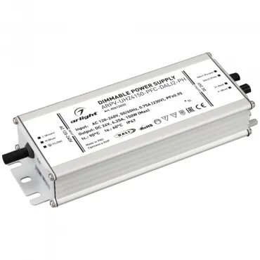 Arlight Блок питания ARPV-UH24150-PFC-DALI2-PH 24В 6.3A 150Вт IP67 026126(2)