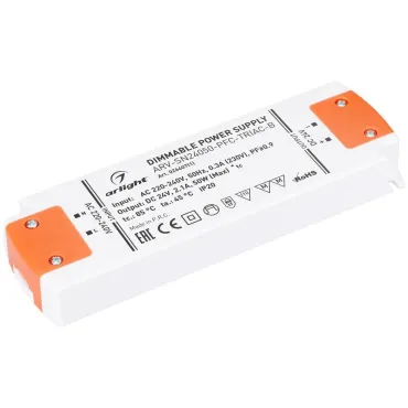 Arlight Блок питания ARV-SN24050-PFC-TRIAC-B 24В 2.1A 50Вт IP20 026407(1)