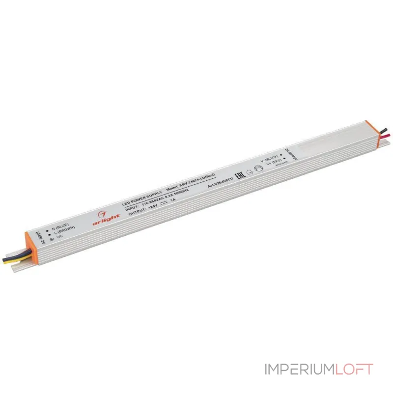 Arlight Блок питания ARV-24024-LONG-D 24В 1A 24Вт IP20 026420(1) Arlight Блок питания ARV-24024-LONG-D 24В 1A 24Вт IP20 026420(1)