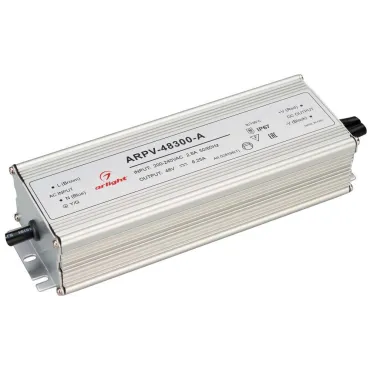 Arlight Блок питания ARPV-48300-A 48В 6.25A 300Вт IP67 028198(1) Arlight Блок питания ARPV-48300-A 48В 6.25A 300Вт IP67 028198(1)
