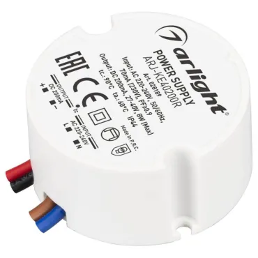 Arlight Блок питания ARJ-KE40200R 8Вт 200mA PFC IP44 028189 Arlight Блок питания ARJ-KE40200R 8Вт 200mA PFC IP44 028189