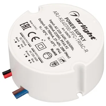 Arlight Блок питания ARJ-KE40700-PFC-TRIAC-R 28Вт 700mA IP44 028270