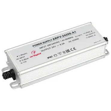 Arlight Блок питания ARPV-24200-A1 24В 8.3A 200Вт IP67 033092