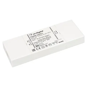 Arlight Блок питания ARV-SP-24024-FLAT-PFC 24В 1A 24Вт IP20 033259 Arlight Блок питания ARV-SP-24024-FLAT-PFC 24В 1A 24Вт IP20 033259