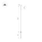 Arlight Светильник KT-CANNA-L1000-1Вт Warm3000 DG 110 deg 24В IP65 034163
