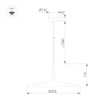 Arlight Светильник SP-FIORE-R250-8Вт Warm3000 WH 120 deg 230В IP20 035953