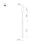Arlight Светильник SP-JEDI-HANG-R18-10Вт Warm3000 WH 360 deg 230В IP20 039536
