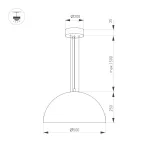 Arlight Светильник SP-RESTO-HANG-R500-30Вт Day4000 BK 100 deg 230В IP20 039698