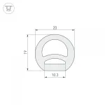 Arlight Силиконовый профиль WPH-FLEX-D20-TOP-S10-20м WHITE Силикон 041095