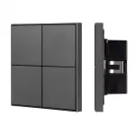 Arlight INTELLIGENT ARLIGHT Кнопочная панель KNX-304-23-IN Black BUS Frame IARL IP20 039667