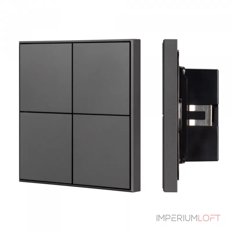 Arlight INTELLIGENT ARLIGHT Кнопочная панель KNX-304-23-IN Black BUS Frame IARL IP20 039667 Arlight INTELLIGENT ARLIGHT Кнопочная панель KNX-304-23-IN Black BUS Frame IARL IP20 039667