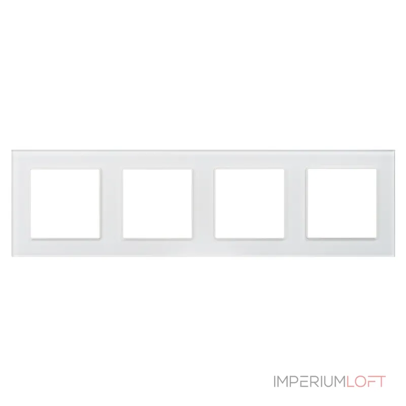 Рамка стеклянная FRM-GLARE-GS-4-WH Arlight 043802