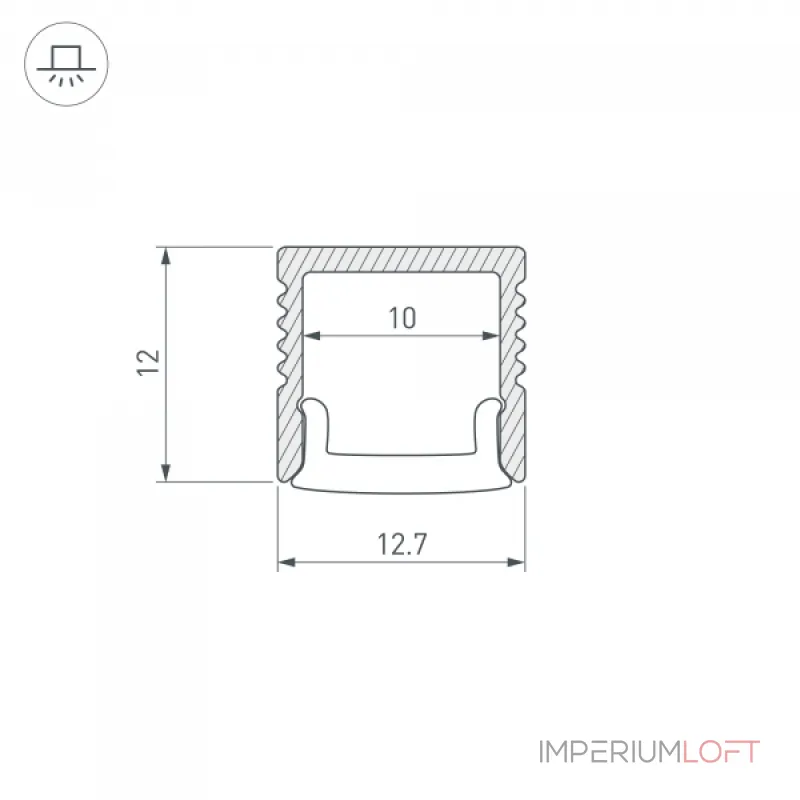 Arlight Профиль FANTOM-BENT-W12-SIDE-2000 ANOD Алюминий 040326(1) Arlight Профиль FANTOM-BENT-W12-SIDE-2000 ANOD Алюминий 040326(1)